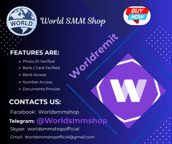 Buy Verified Worldremit Accounts